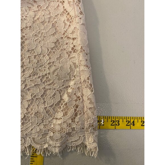 J. Crew Women's Sleeveless Ivory Lace Blouse Ruffled Collar Medium - Picture 10 of 10